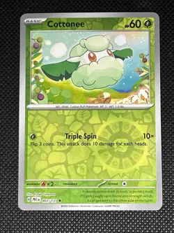 Cottonee 007/131 Pokemon Sv: Prismatic Evolutions Reverse Holo - Image 1