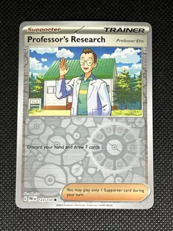 Professor's Research -Professor Elm #123 Pokemon Sv-Prismatic Evolutions Reverse - Image 1