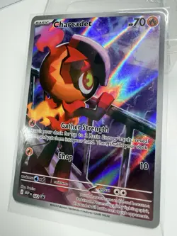 Pokemon Center Etb Phantasmal Flames Charcadet 022 Stamped Promo - Image 3