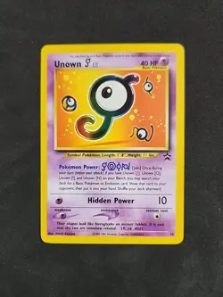 Unown [J] 38 WoTC Black Star Promo - LP - Image 1