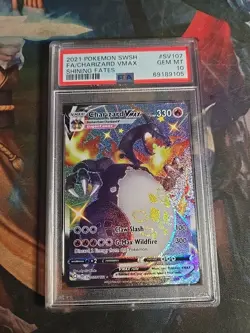 Pokemon TCG Charizard VMAX SWSH #SV107 Shining Fate Holo Rare PSA 10 Gem Mint💎 - Image 1