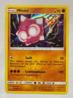 Minior 77/145 Holo Rare Guardians Rising Pokemon Lightly Played - Image 1