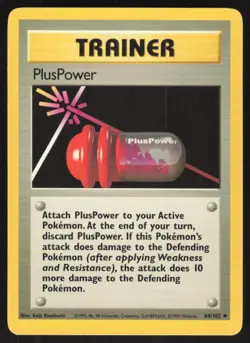 Pokemon TCG Base Set #084/102 PlusPower LP - Image 1