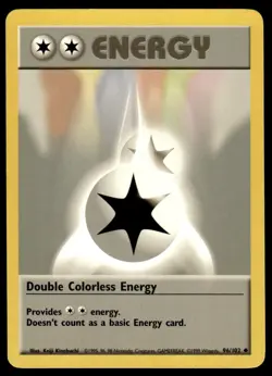 Pokemon TCG Base Set #096/102 Double Colorless Energy LP - Image 1
