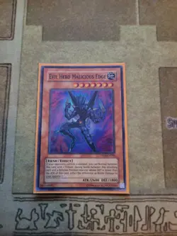 YUGIOH EVIL HERO MALICIOUS EDGE DP06-EN006 SUPER UNLIMITED ED NM - Image 1