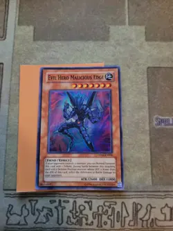 YUGIOH EVIL HERO MALICIOUS EDGE DP06-EN006 SUPER UNLIMITED ED NM - Image 2