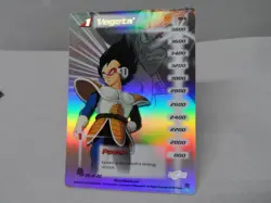 Dragon ballz holo Vegeta 184 2000 score trading card - Image 2