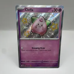 Pokemon Cleffa 150/091 SV: Paldean Fates Shiny Rare Holo Card - Image 1