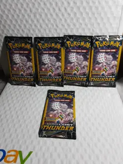 Pokemon Sun & Moon Lost Thunder 3-Card Sealed Booster Packs 2018 8 Packs - Image 2