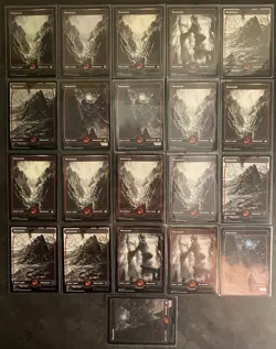 (21) MTG Card Lot Basic Land Mountain Foil Regular Crimson Vow Midnight Hunt NM - Image 1