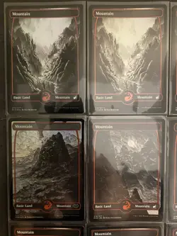 (21) MTG Card Lot Basic Land Mountain Foil Regular Crimson Vow Midnight Hunt NM - Image 2