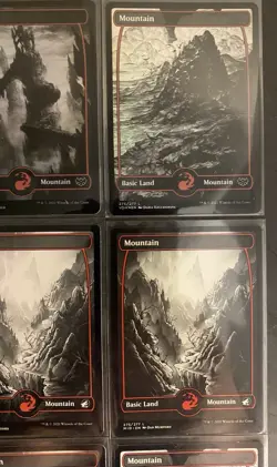 (21) MTG Card Lot Basic Land Mountain Foil Regular Crimson Vow Midnight Hunt NM - Image 4