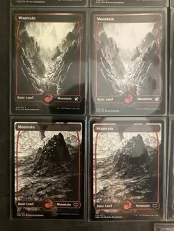 (21) MTG Card Lot Basic Land Mountain Foil Regular Crimson Vow Midnight Hunt NM - Image 5