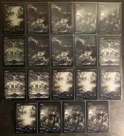 (19) MTG Card Lot Basic Land Island Foil Regular Crimson Vow Midnight Hunt NM - Image 1