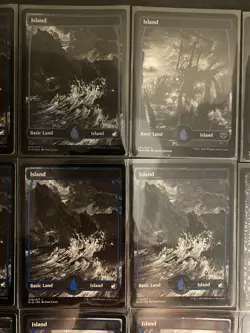 (19) MTG Card Lot Basic Land Island Foil Regular Crimson Vow Midnight Hunt NM - Image 3