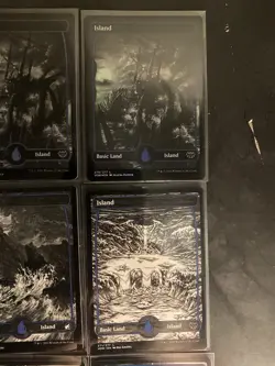 (19) MTG Card Lot Basic Land Island Foil Regular Crimson Vow Midnight Hunt NM - Image 4