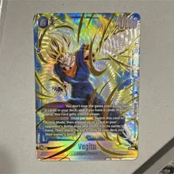 Dragon Ball Super Bandai Vegito SCR Foil U7-02 40000 Power 6 Cost Card - Image 1