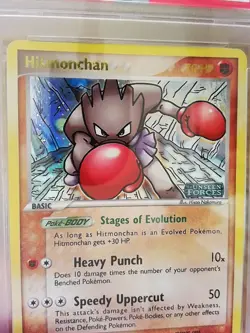 Hitmonchan 24/115 EX UNSEEN FORCES Reverse Holo Graded Pokemon Card - PSA 8 - Image 2