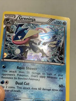 Pokemon TCG 2016 Trading Card -- Black Star Promo Greninja XY162 Holo Foil - Image 2