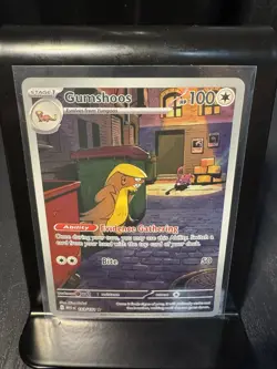 Pokemon TCG Gumshoos 153/132 Meg en Mega Evolution Illustration Rare Card - Image 1