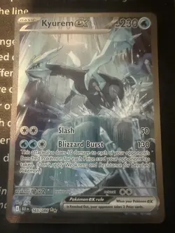 Pokemon Kyurem EX Black Bolt Sir Full Art Holo Card 165/086 Near Mint Condition - Image 1
