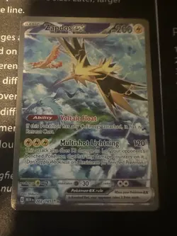 Zapdos Ex 202/165 Pokemon TCG Sv: Scarlet & Violet 151 Holo Card (Near Mint) NM - Image 1