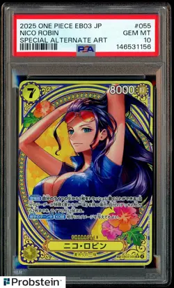 PSA 10 Nico Robin EB03-055 SP SR Parallel ONE PIECE Card Heroines Edition 2025 - Image 1