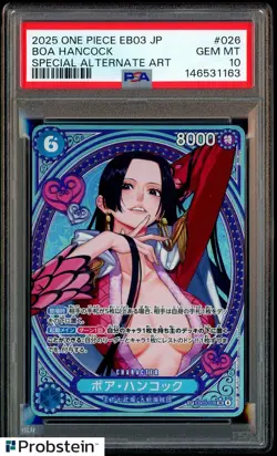PSA 10 Boa Hancock EB03-026 SP SR Parallel ONE PIECE Card Heroines Edition 2025 - Image 1