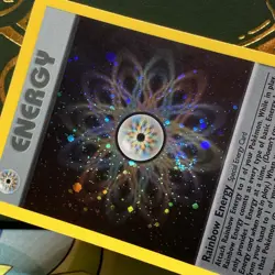 Pokemon TCG Rainbow Energy Holo SWIRL Card Team Rocket Series 17/82 LP + - Image 3