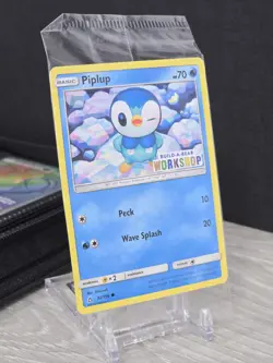 Pokemon Card Piplup 32/156 BUILD-A-BEAR WORKSHOP Promo Stamped SEALED 2018 Rare - Image 1
