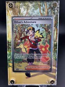 Ethan's Adventure 236/182 SV10: Destined Rivals NM Pokemon Card + Extended Art - Image 1