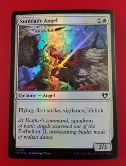 1x Sunblade Angel | FOIL | Commander Masters | MTG Magic Cards - Image 1