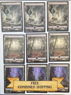 Magic The Gathering: 9 Full Art Swamps - Image 1