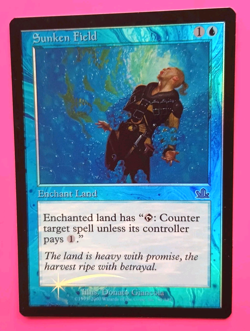 Magic the Gathering MTG Prophecy SUNKEN FIELD FOIL LP/EX U 2000 Nice! - Image 1