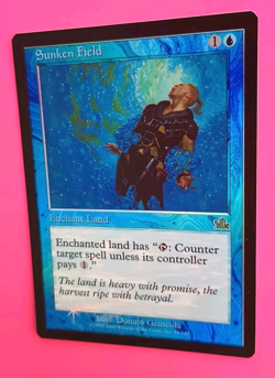 Magic the Gathering MTG Prophecy SUNKEN FIELD FOIL LP/EX U 2000 Nice! - Image 2