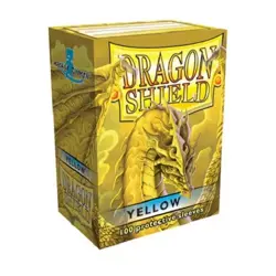 Dragon Shield 100 Standard Deck Protector Sleeves Yellow AT-10014 MTG TCG Magic - Image 1