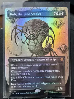 Koh, the Face Stealer (Borderless) - FOIL - MTG - TLA - 0322 - MYTHIC ~ NM - Image 2