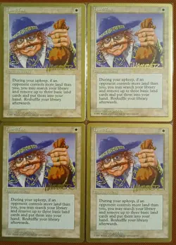 4x MTG Gold Bordered Land Tax WCD World Championship Magic The Gathering 🔨 - Image 1