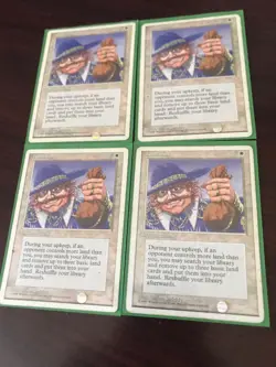 (4) Magic The Gathering 1995 Land Tax Enchantment MP - Image 1