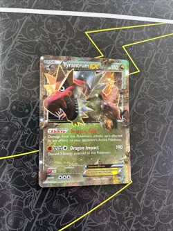 Pokemon TCG Holo Black Star Promo Tyrantrum EX XY70 - Image 1