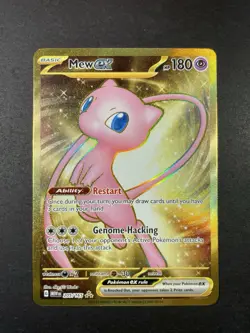 Pokemon Card Mew EX 205/165 Gold Hyper Rare Scarlet & Violet 151 Near Mint - Image 1