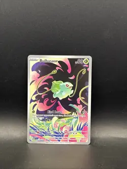 Pokemon Bulbasaur Full Art Holo Illustration Rare Me01: Mega Evolution 133/132 - Image 1