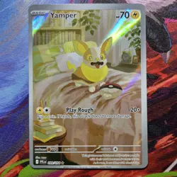 Pokemon TCG Phantasmal Flames Yamper 99/94 Illustration Rare - Image 1