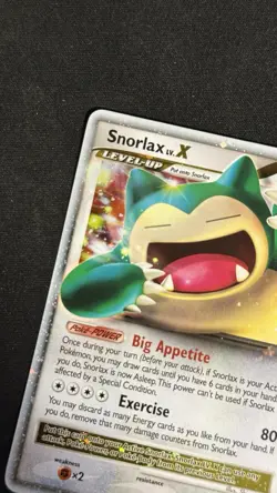 Pokemon Snorlax LvX 111/111 Platinum Rising Rivals Holo Card Excellent Condition - Image 5