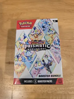 Pokemon TCG Prismatic Evolutions Booster Bundle (6 Packs) – Factory Sealed - Image 1