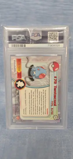 1999 Topps Pokemon TV #72 Tentacool PSA 6 EX-MT - Image 2