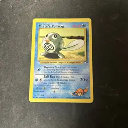 Pokemon TCG Misty's Poliwag Gym Heroes 87/132 Regular Unlimited Common D2 - Image 1
