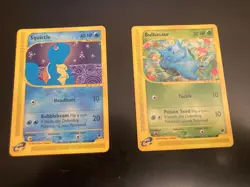 Lot of 2 Sought-After *Hi-Grade* POKEMON EXPEDITION—94/Bulbasaur + 132/Squirtle - Image 1
