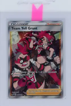 Pokemon TCG Team Yell Grunt (Full Art) Sword & Shield 202/202 Holo Ultra Rare - Image 1