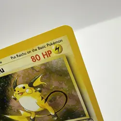 Pokemon TCG Raichu Base Set 2 16/130 Holo Unlimited Holo Rare WOTC SWIRL - Image 4